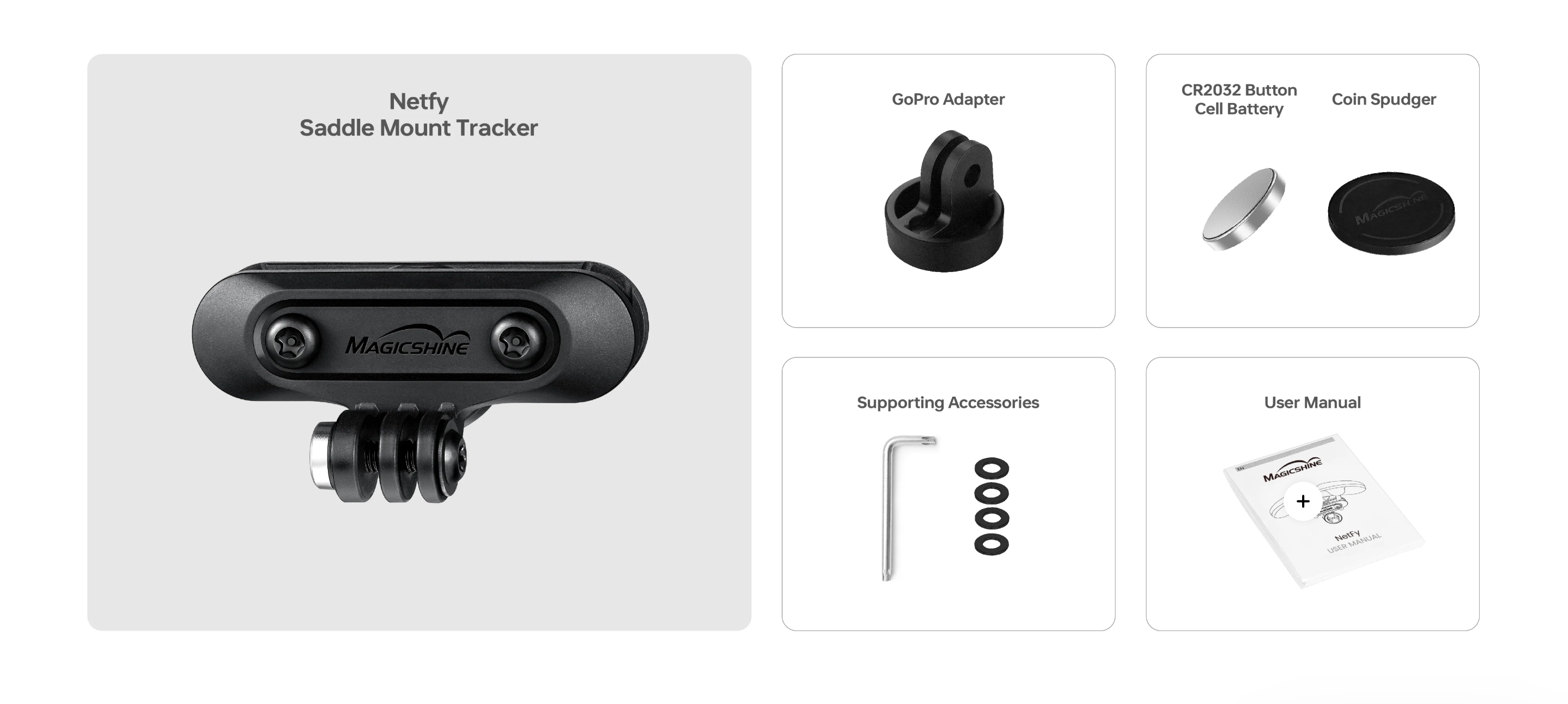 MagicShine NETFY Saddle Mount Bike Tracker